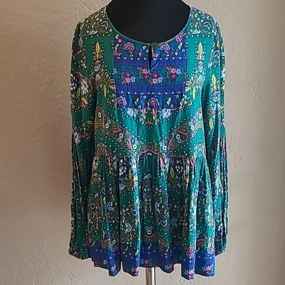 Matilda Jane Evergreen Babydoll Top S - Picture 3 of 8